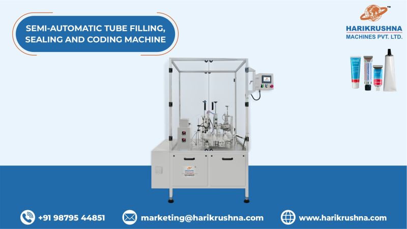 Semi-Automatic Tube Filling, Sealing and Coding Machine