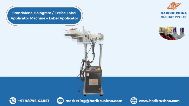 Standalone Hologram Label Applicator Machine