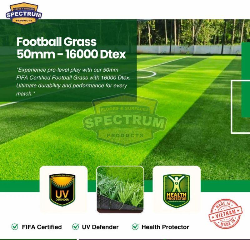50mm Artificial Grass Football Turf