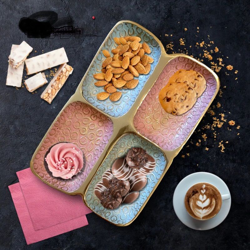 Aluminium Pastel Serving Platter Plate