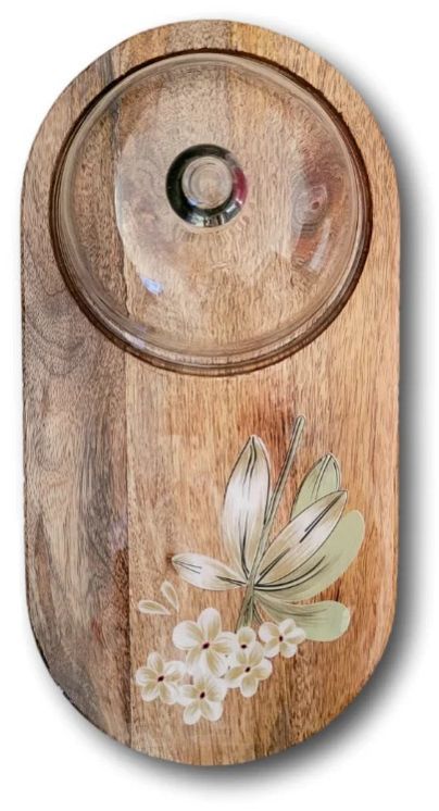 Cheese & Cake Wood Platter Plate