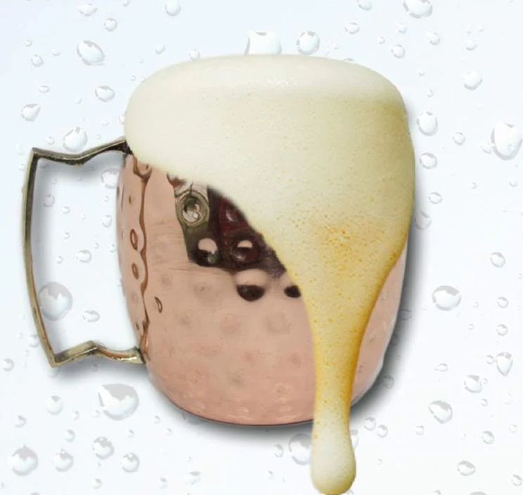 Dimpled Copper Beer Mug