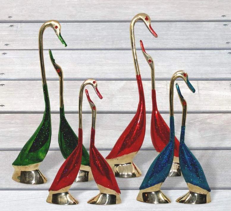 Pretty Brass Birds Showpiece  for Decor