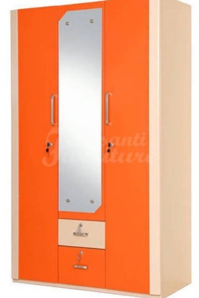 Steel Almirah 3 Door Almirah Cum Design Table