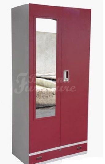 Two Door Steel Almirah with Leg Drawer