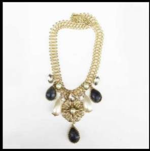 Women Black & White Pearl Necklace