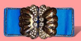 Women Blue Broad Waist Belts