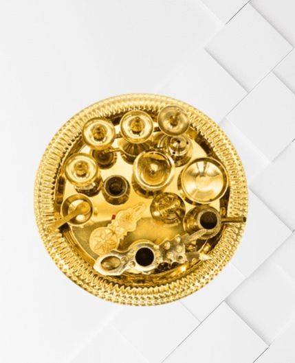 Brass Pooja Thali Ashtamangalyam Set