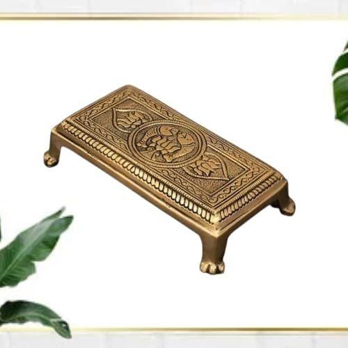 Brass Rectangular Pooja Chowki