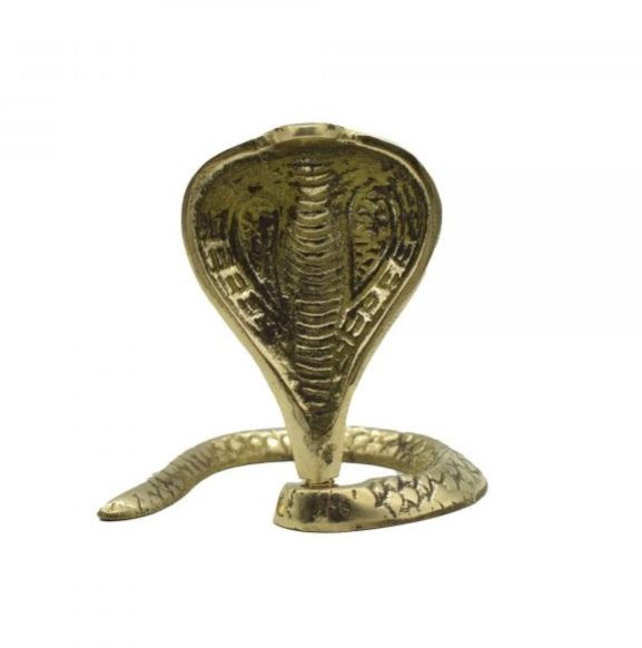 Brass Shivlingam Snake Idol