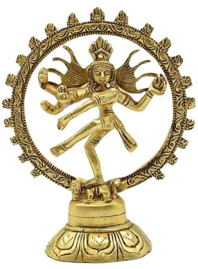 Natraj Statue Brass Showpiece – Shiva Dancing Nataraja Idol