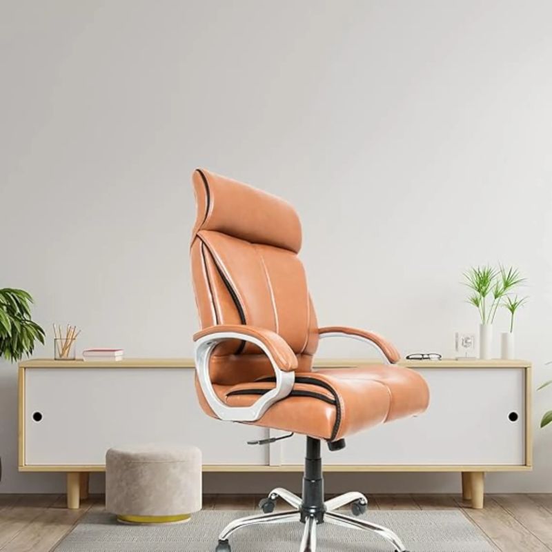 Ergonomic High Back Boss Chair Leather Office Chair [orange]