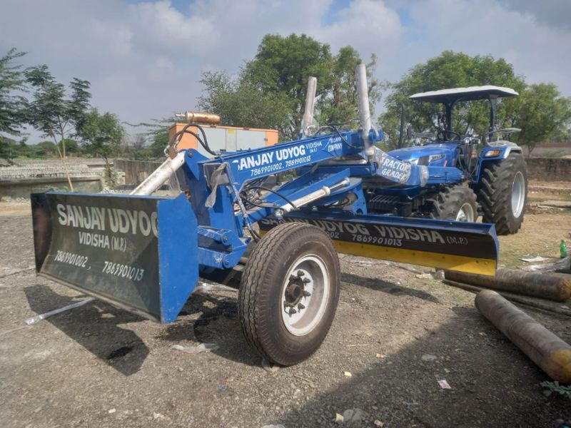 Blue Tractor Fitted Grader
