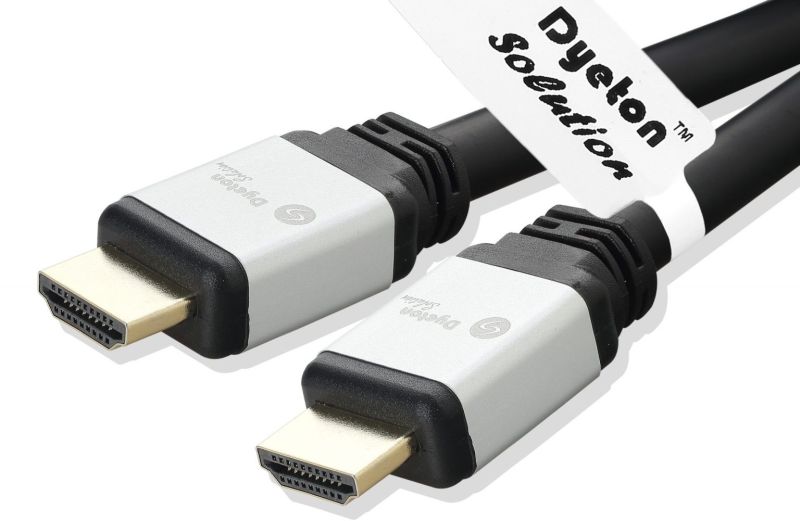 Black PVC Dyeton HDMI Cable Gold