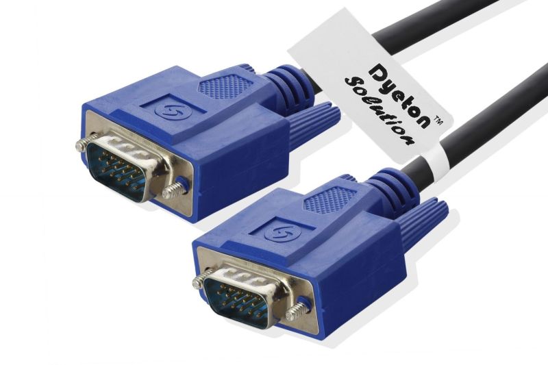 Blue Plastic Deyton VGA Cable
