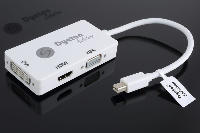 Mini Display to DVI HDMI VGA Converter