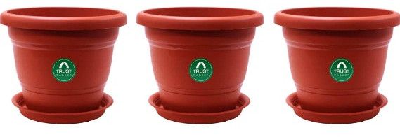 Round Pot with Saucer