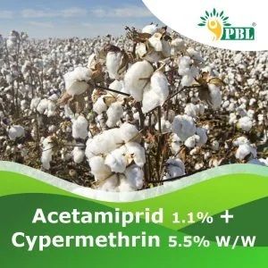 Acetamiprid 1.1% + Cypermethrin 5.5% W/w