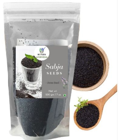 Sabja Basil Seeds, Color : Black