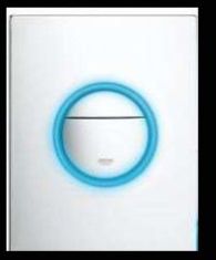 Actuators Element Flush Plate Square Chrome Finish