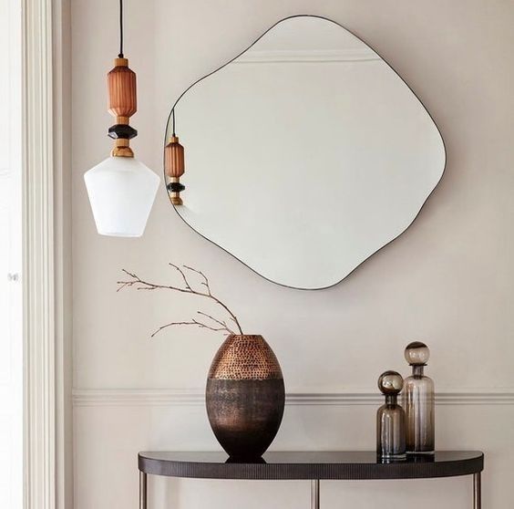 Asymmetric Irregular Mirror For Bathroom