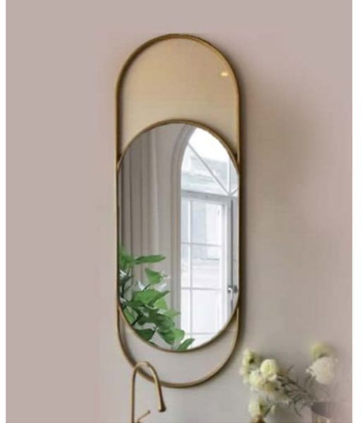 Capsule  Metal Framed Decorative Wall Mirror