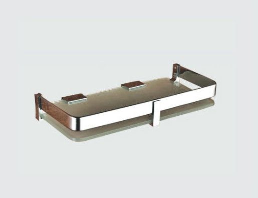 Rectangular Corner Glass Shelf For Bathroom