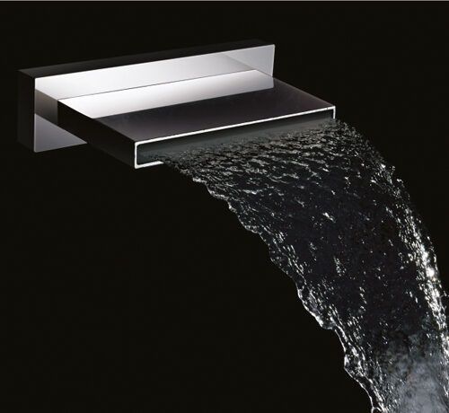 Rectangular Wall Mounted Waterfall Shower For Bathroom