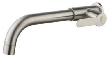 Silver Bathroom Long Nose Bib Cock