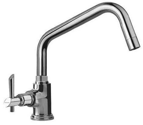 Table Mounted Hindware Sink Cock with Extended Swivel Spout F110034