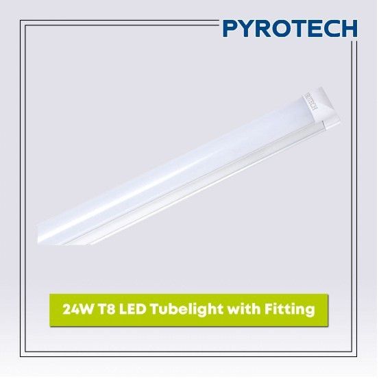 24 W T8 LED Tube Light with Fitting