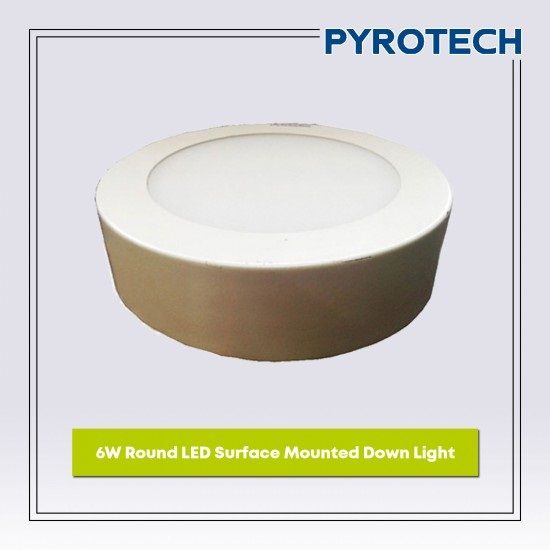 6 W Round Shape LED Surface Mounted Down Light