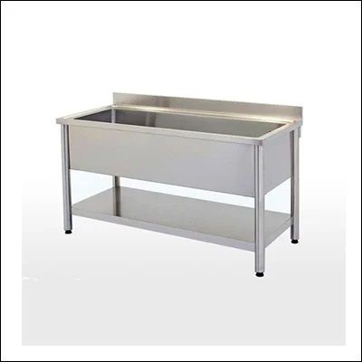 Stainless Steel Pot Wash Sink, Color : Silver