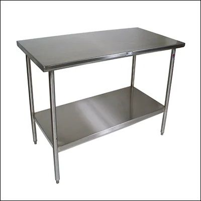 Stainless Steel Work Table with Undershelf, Color : Silver