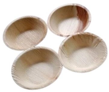 Areca Palm Round Bowl 4 Inches In Diameter