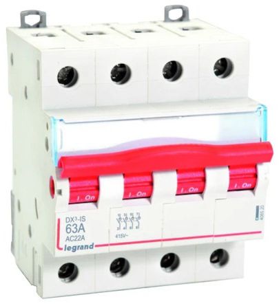 Legrand 406520 - 63A Fp AC:415V DX3 Isolators