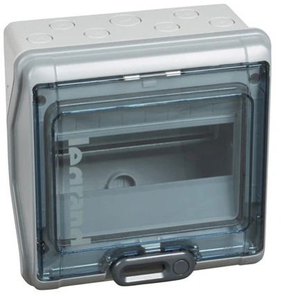 Legrand 601998 - 8 Module Weather Proof Box IP 65- Ik 09 Class Ii Cover