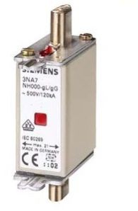 Siemens 3NA78240RC - 80A Size 000 500V AC HRC Fuse Din S/c. Capacity 120kA