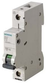 Siemens 5SL61087RC- 8A 1P 1MW 7.5kA Type C AC:240/415V 50-60Hz MCB