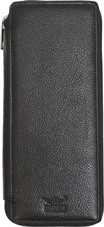 Blackish Genuine Ndm Leather Bank Locker Key Pouch