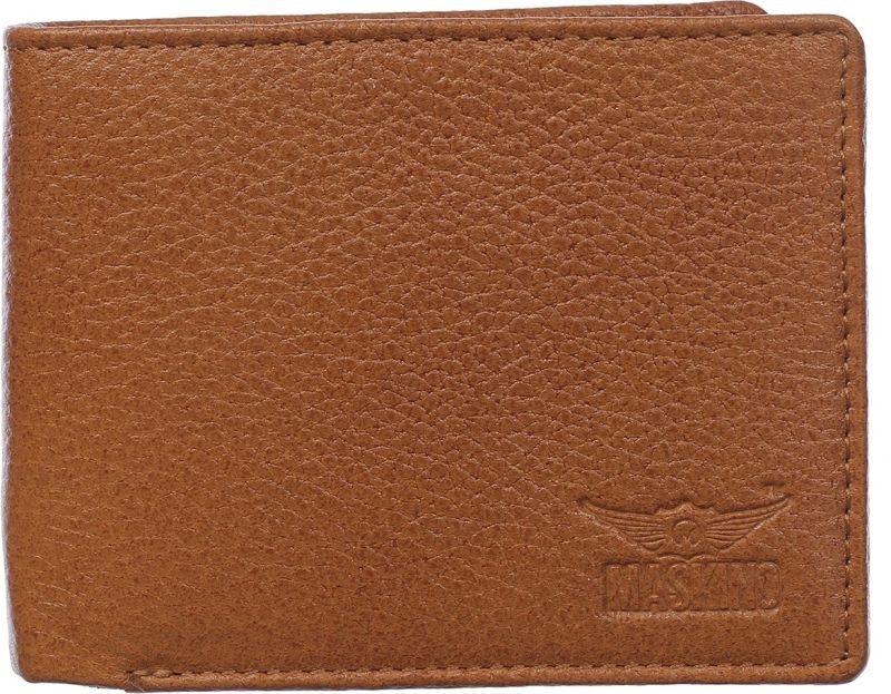 Genuine Leather Over Flap Wallet 1040 Ndm Tan for Men