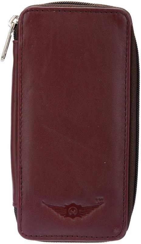 Hickory Brown Genuine Leathers Maroon Bank Locker Key Case