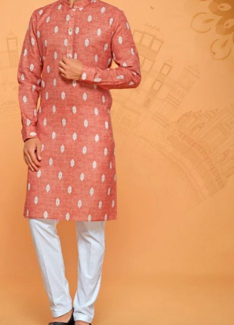 Mens Wedding Wear Cotton Kurta Pyjama