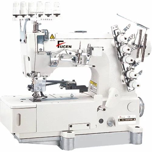 FC-1403-PSM 3 Needle Flatbed Double Chain Stitch Machine