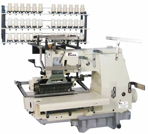 FC-1425-PSM 25 Needle Flatbed Double Chain Stitch Machine