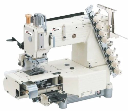 FC-4408-PL 8 Needle Cylinder Bed Double Chain Stitch Machine