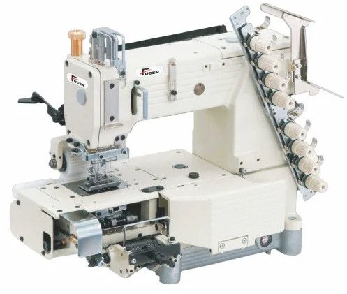 FC-4412-PL 12 Needle Cylinder Bed Double Chain Stitch Machine