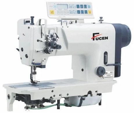 FC-872-D7 Double Needle Fix Bar, Needle Feed, Heavy Duty Lockstitch Sewing Machine