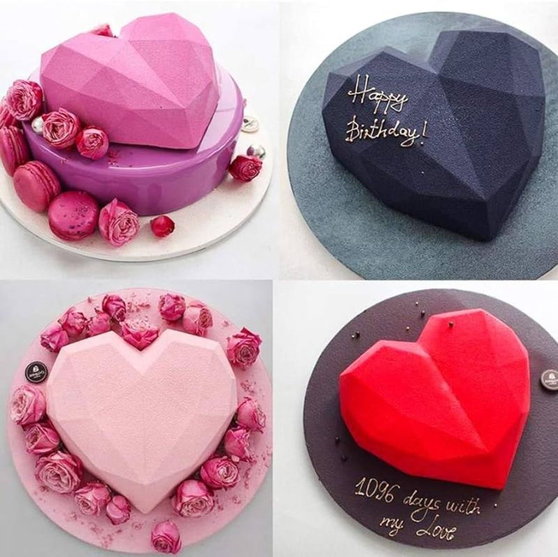 Pinata Cake Heart Shape Silicon Mold