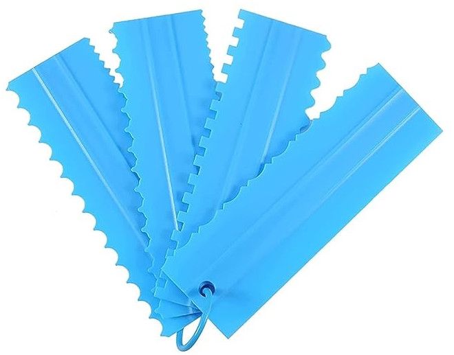 Plastic Tall Cake Scraper Cutter Tool for Icing and Decoration
